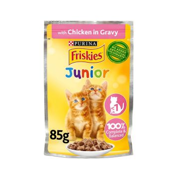 Friskies Junior Chicken in Gravy Kitten Food Pouch, 85g