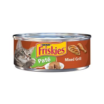 Friskies Pate Mixed Grill Canned Cat Food - 156g - Pack of 24