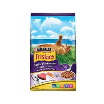 Friskies Surfin Favourites with Chicken & Seafood Dry Cat Food, 1.2 Kg
