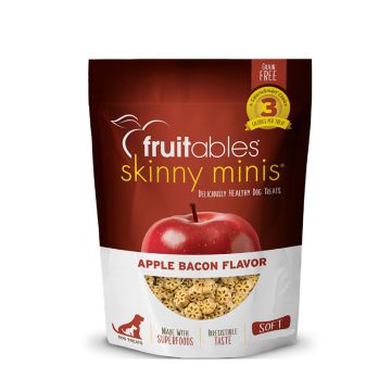 Fruitables Apple & Bacon Skinny Minis Dog Treats - 141.7g