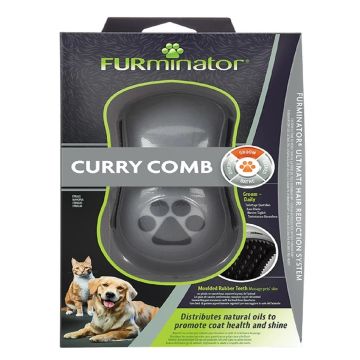 FURminator Curry Comb for Dogs & Cats