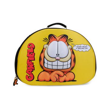 Garfield 3D Eva Embossed Cat Carrying Bag, Yellow - 42L x 29W x 33H cm