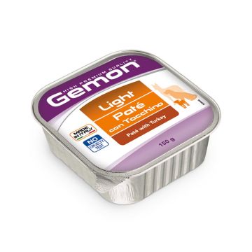 Gemon All Breeds Pate Light with Turkey Mature Wet Dog Food - 150 g