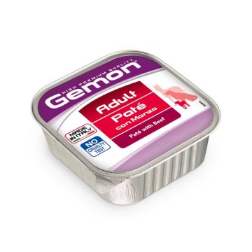 Gemon All Breeds Pate with Beef Adult Wet Dog Food - 150 g