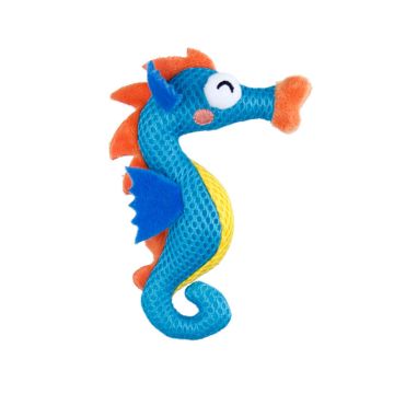 GiGwi Dental Mesh Sea Horse Cat Toy - Blue