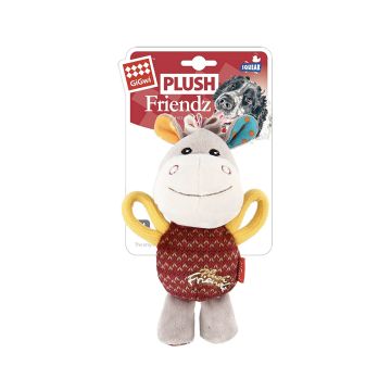 GiGwi Plush Friendz Squeaker Dog Toy - Donkey