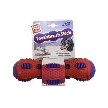 GiGwi Toothbrush Stick Rubber Dog Dental Chew