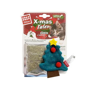 GiGwi X-mas Tales X-mas Tree with Catnip Refillable Cat Toy