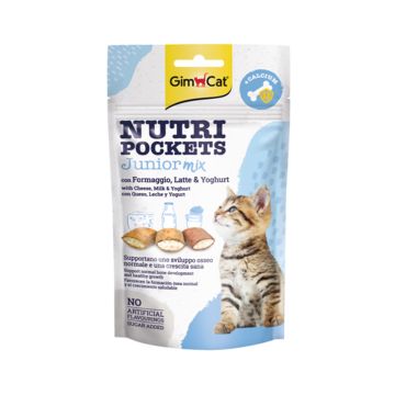 GimCat Nutri Pockets Junior Mix Cat Treats, 60g