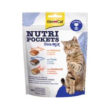 GimCat Nutri Pockets Sea Mix Treats, 150g
