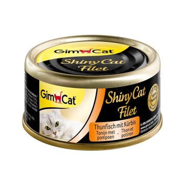 GimCat ShinyCat Fillet Tuna and Pumpkin, 70g