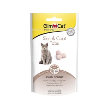 GimCat Skin & Coat Tabs For Cats, 40g
