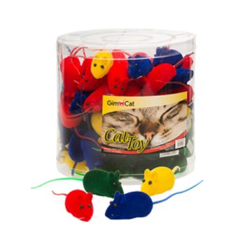 GimCat Tube Soft Mice Cat Toy - Assorted Color