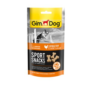GimDog Sport Snacks Mini-Bones With Poultry - 60g