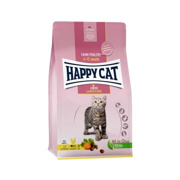 Happy Cat Young Junior Farm Poultry Dry Cat Food
