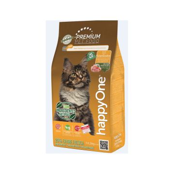 HappyOne Premium Fresh Meat Sterilized Adult Cat Dry Food - 1.5 kg 