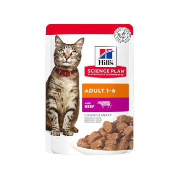 Hill's Science Plan Adult 1-6 Beef in Gravy Wet Cat Food - 85 g