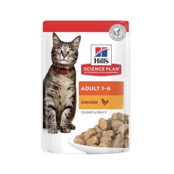 Hill's Science Plan Adult Cat Food With Chicken Pouch - 85g - Pack of 12