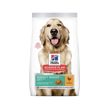 Hill's Science Plan Adult Perfect Weight Large Breed Dog Food with Chicken - 12 Kg