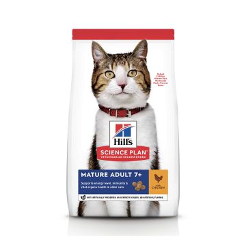 Hill's Science Plan Mature Adult 7+ Cat Food with Chicken, 3 Kg 