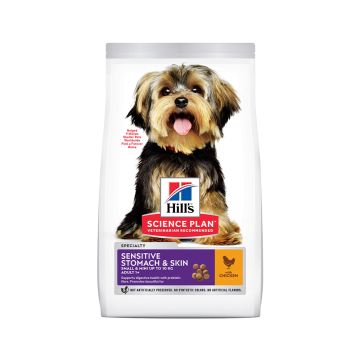 Hill's Science Plan Sensitive Stomach & Skin Small & Mini dog food with Chicken - 1.5 Kg