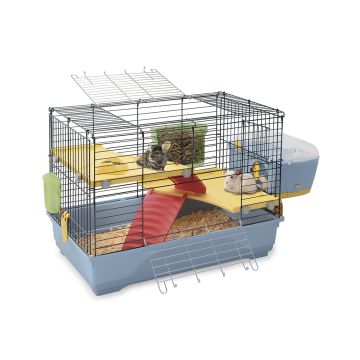 Imac Ronny 80 Cage for Rabbits and Guinea Pigs - 80L x 48.5W x 42H cm