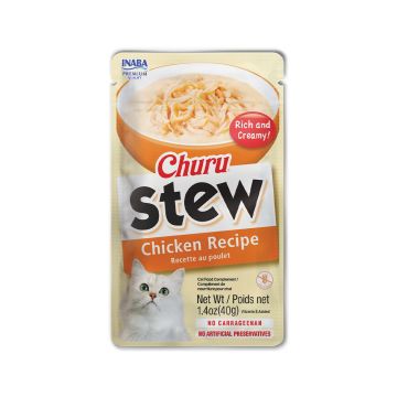 Inaba Churu Stew Chicken Recipe Lickable Cat Treats - 40 g