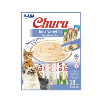 Inaba Churu Tuna Varieties 20 Tubes Cat Treats - 280 g