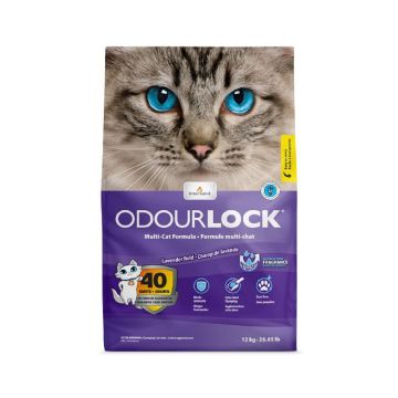 Intersand Odourlock Ultra Premium Lavender Multi Cat Litter - 12 kg