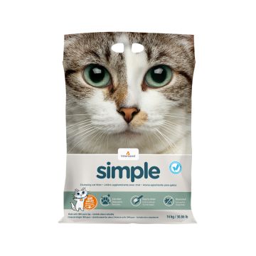 Intersand Simple Clumping Unscented Cat Litter - 14 kg