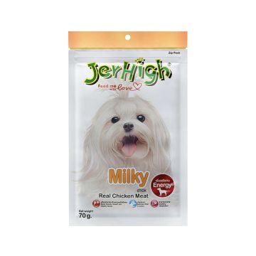 Jerhigh Milky Real Chicken Meat Dog Treats - 70 g