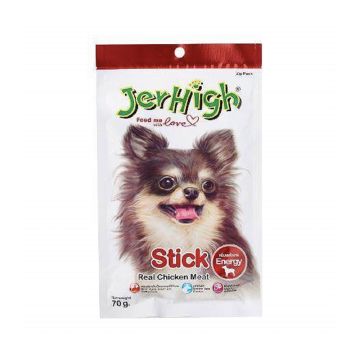 Jerhigh Stick Real Chicken Meat Dog Treats - 70g