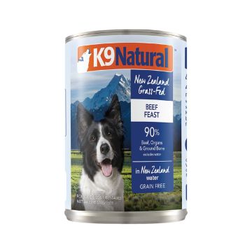 K9 Natural Grain Free Beef Feast Pate Canned Dog Food - 370g