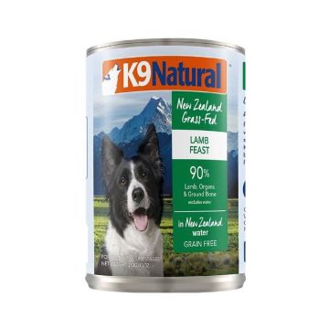 K9 Natural Grain Free Lamb Feast Pate Canned Dog Food - 370g
