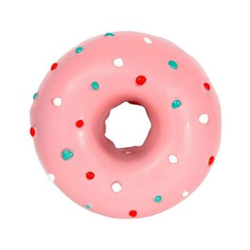 Karlie Latex Doggy Donut Dog Toy - Assorted Colors