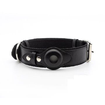 Keeptail Vegan Leather Dog Collar - Black