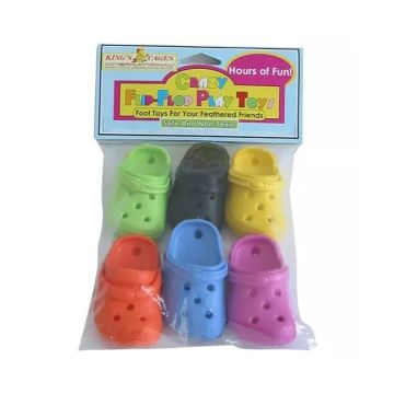 King's Cages Crazy Flip Flop Play Toys - Pack of 6