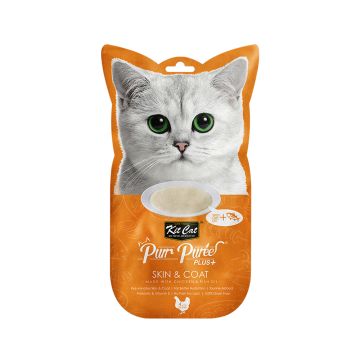 kit-cat-purr-puree-plus-chicken-fish-oil-skin-coat-cat-treats-4-x-15g