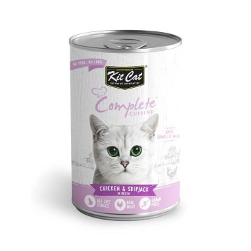 Kit Cat Complete Cuisine Chicken & Skipjack Canned Cat Food - 150g