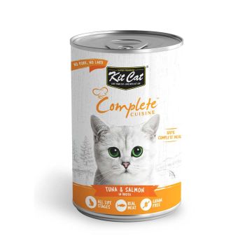 Kit Cat Complete Cuisine Tuna & Salmon Canned Cat Food - 150g