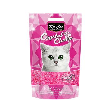 Kit Cat Crystal Clump Pink Vanilla Cat Litter, 4L