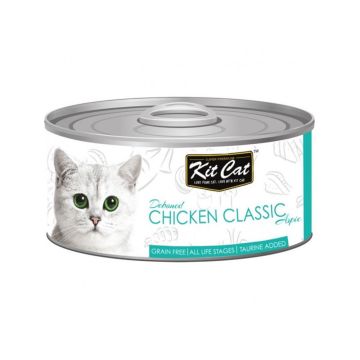 Kit Cat Deboned Chicken Classic Aspic Canned Cat Food - 80 g