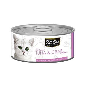 Kit Cat Deboned Tuna & Crab Toppers Cat Wet Food - 80g