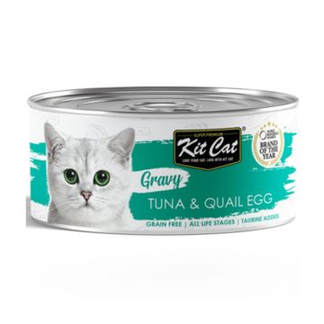 Kit Cat Gravy Tuna and Quail Egg Wet Cat Food - 70 g