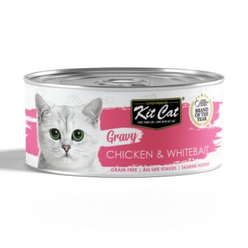 Kit Cat Gravy Chicken and Whitebait Wet Cat Food - 70 g