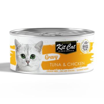 Kit Cat Gravy Tuna and Chicken Wet Cat Food - 70 g