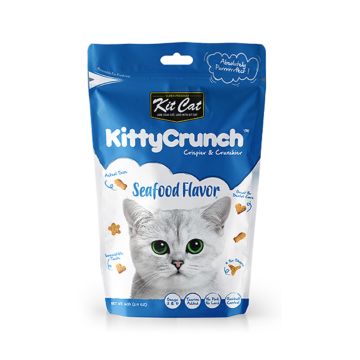 Kit Cat Kitty Crunch Seafood Flavour Cat Treats - 60g