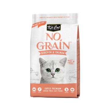 Kit Cat No Grain Chicken And Salmon Dry Cat Food - 1 Kg