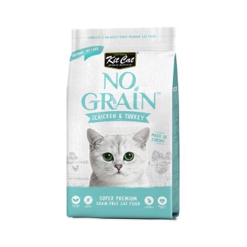 Kit Cat No Grain Chicken And Turkey Dry Cat Food - 1 Kg