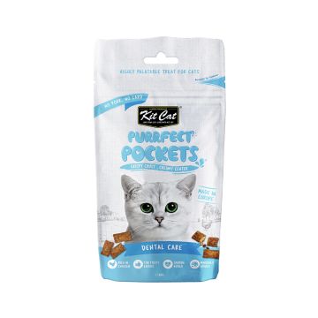 Kit Cat Purrfect Pockets Dental Care Cat Treats - 60 g